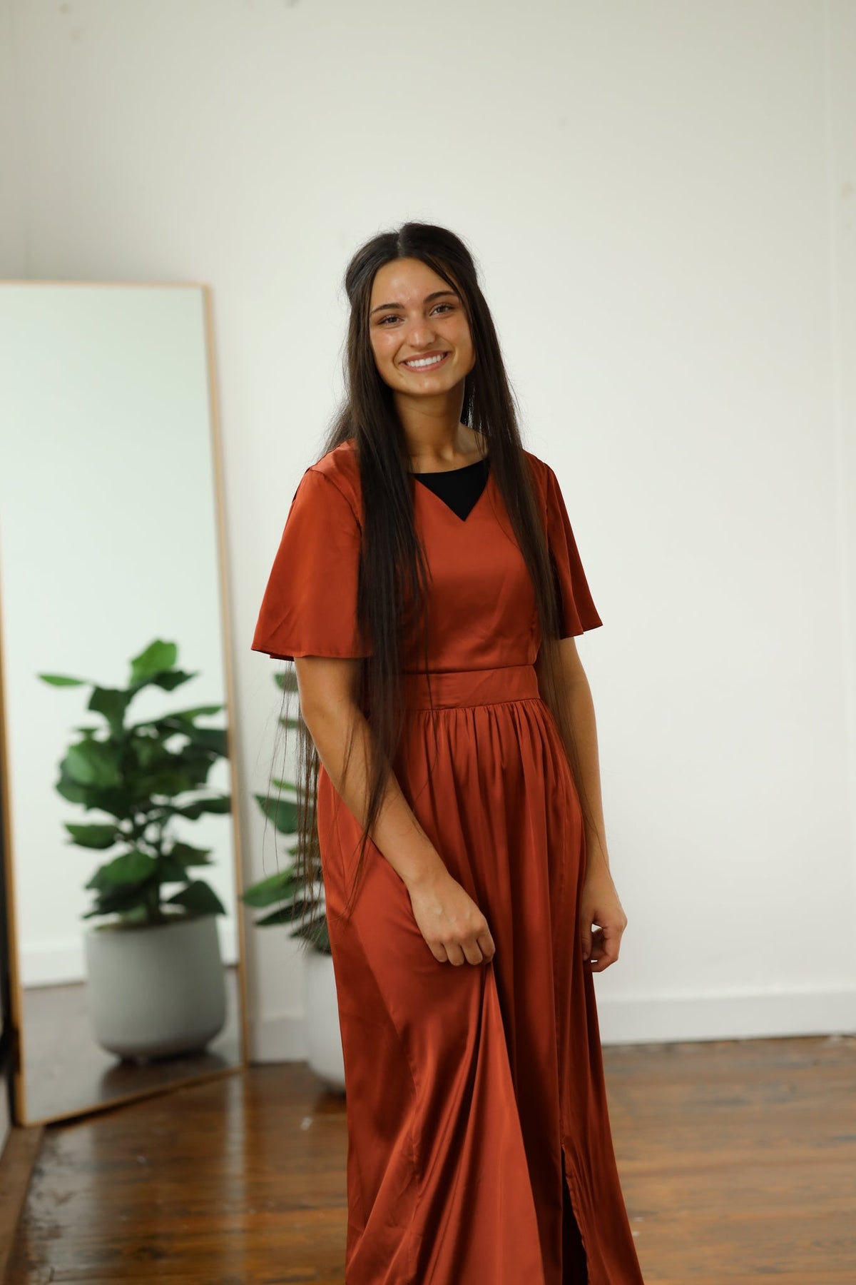 Karsyn Dress - Rust