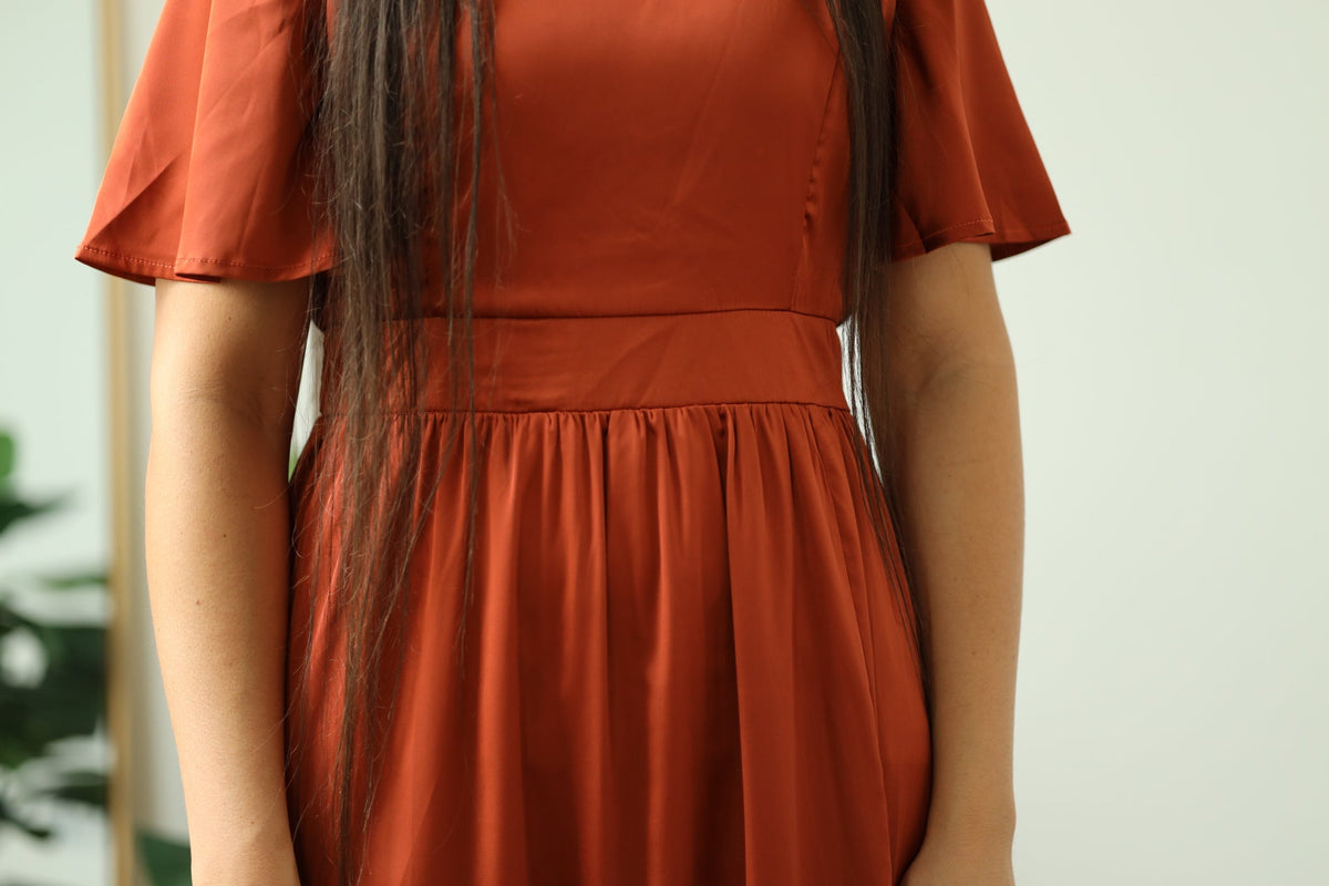 Karsyn Dress - Rust