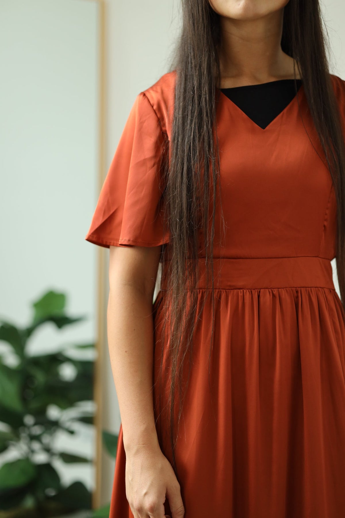 Karsyn Dress - Rust